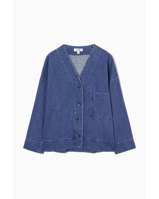 COS Blue Denim Overshirt