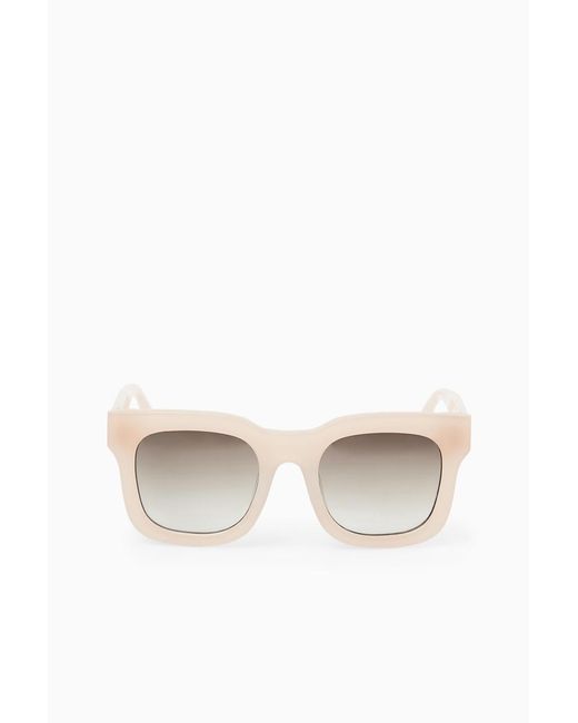 COS White Gaze Sunglasses - D-frame