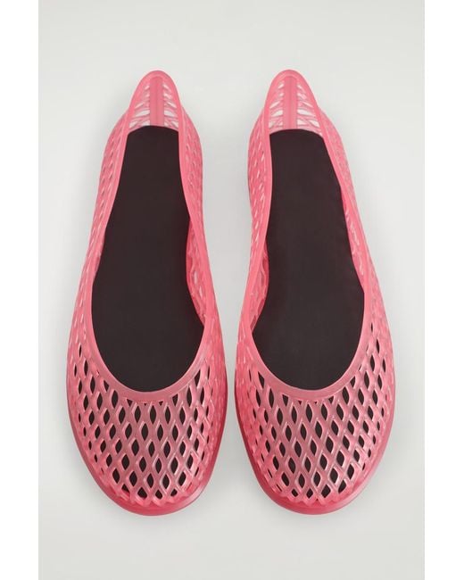COS Multicolor Cut-Out Jelly Ballet Flats