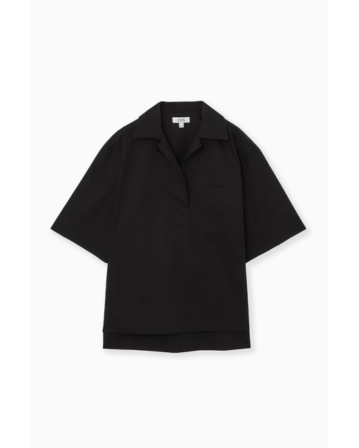 COS Black Short-sleeved Resort Shirt