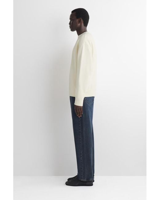 COS White Washed-Cotton Sweatshirt for men