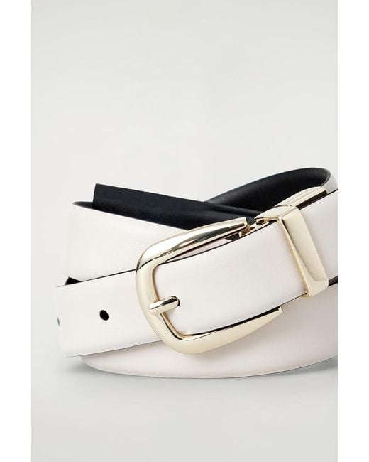 COS Black Reversible Leather Belt