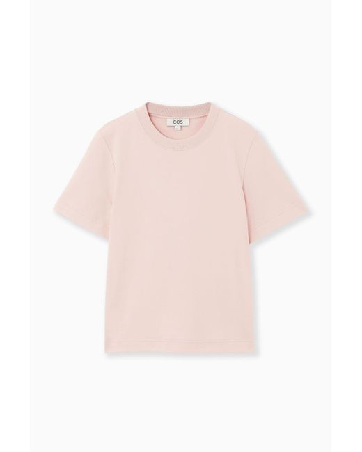 COS Pink Clean Cut T-shirt