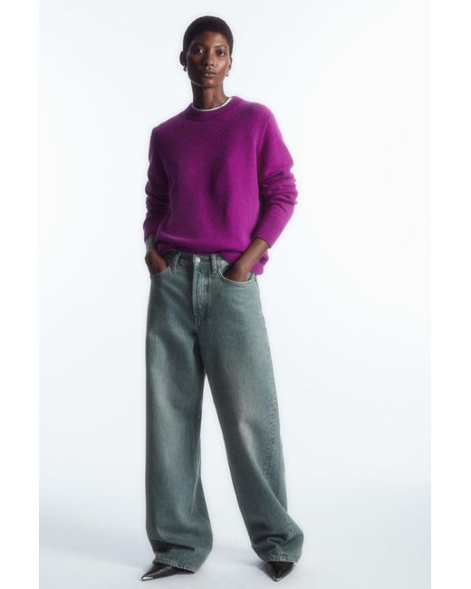 COS Purple Pure Cashmere Jumper