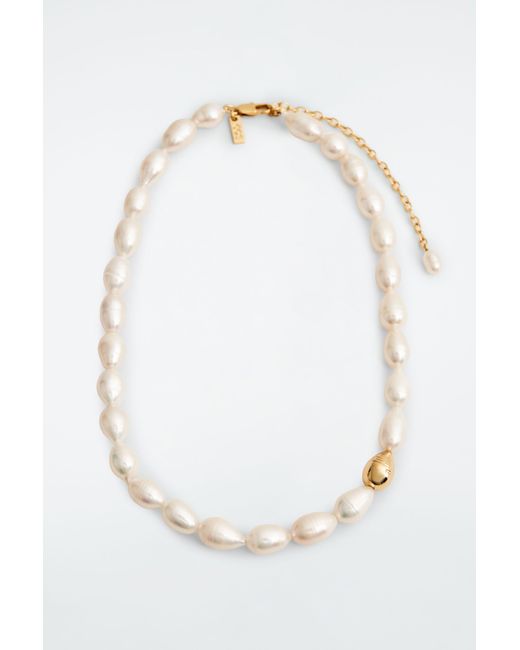 COS White Freshwater Pearl Necklace