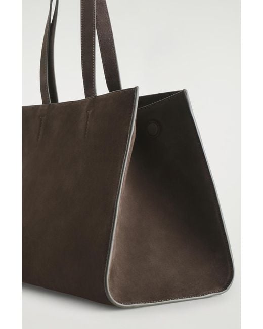 COS Brown Gallery Tote Bag