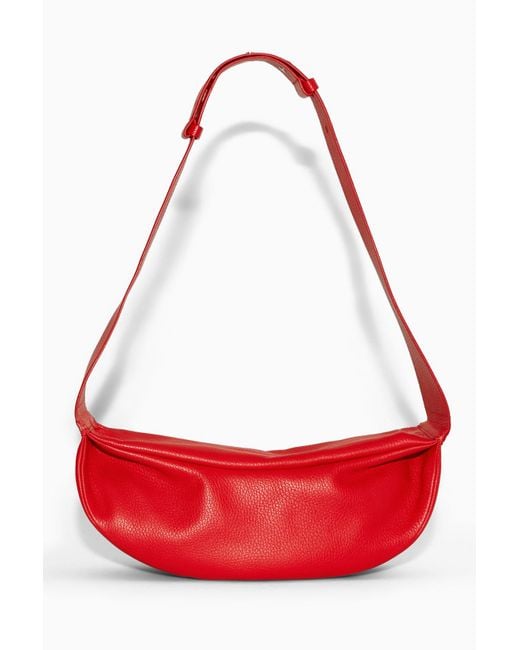 COS Red Swing Crossbody - Leather