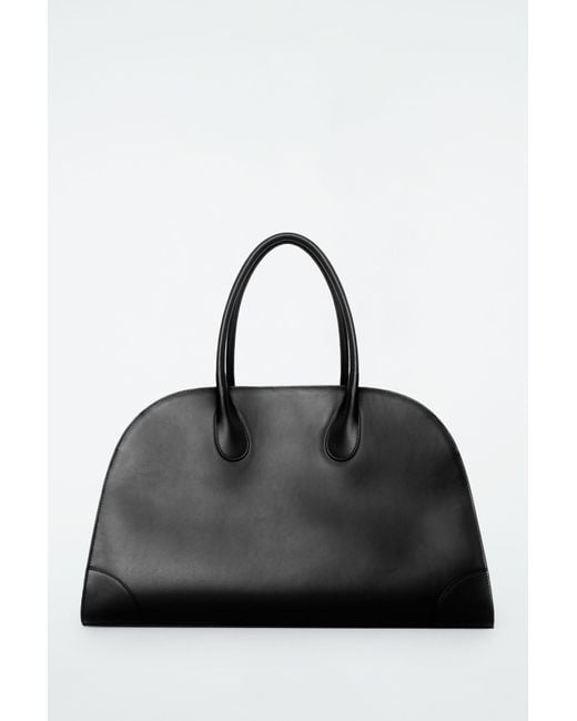 COS Black Studio Bowling Bag - Leather