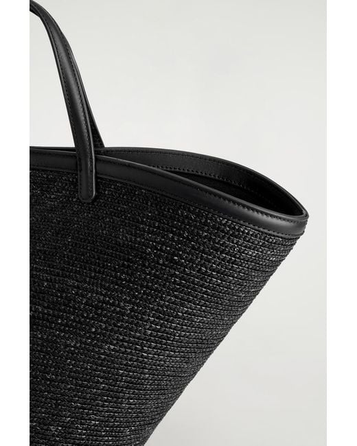 COS Black Saltwater Tote Bag