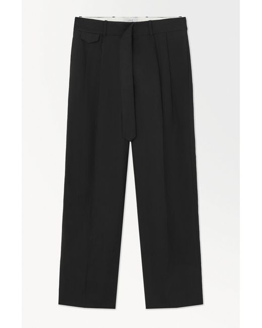 COS Black The Pleated Pants for men