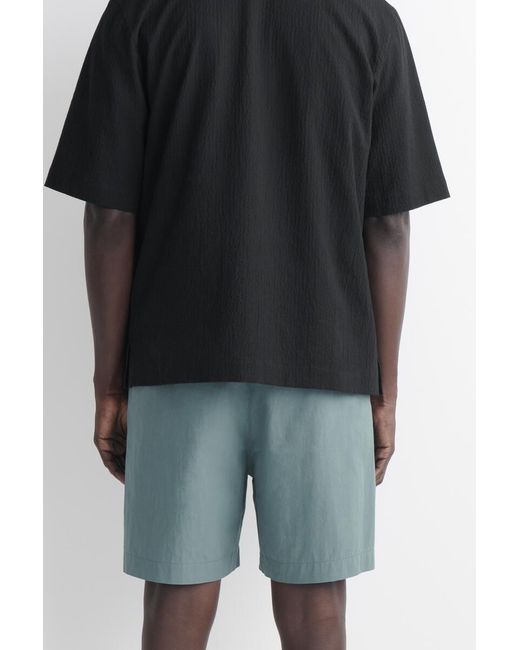 COS Blue Elasticated Cotton Shorts for men