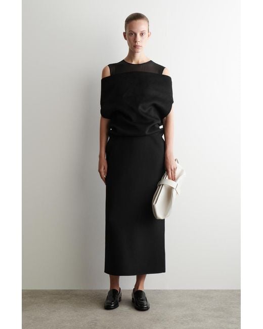 COS Natural Belted Clutch Bag