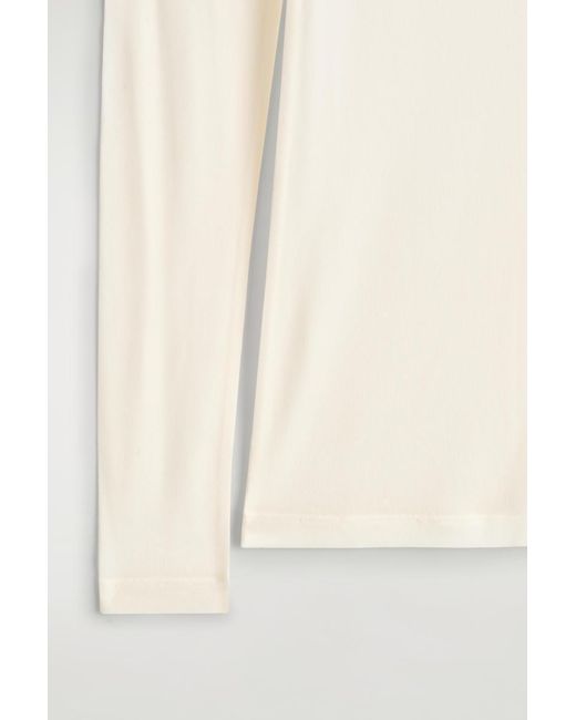 COS Natural Silk Long-Sleveled Top