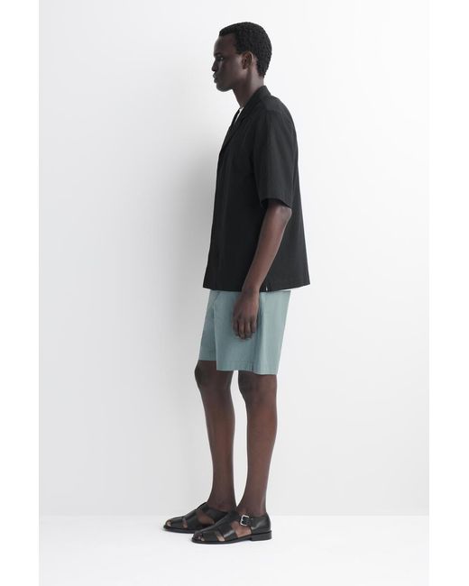 COS Blue Elasticated Cotton Shorts for men