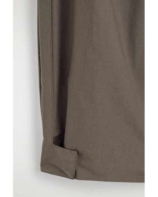 COS Natural Pleated Tapered Utility Pants