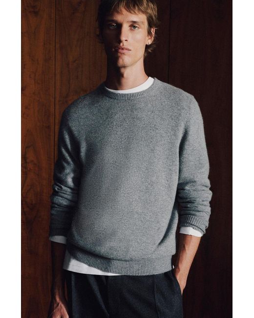 COS Gray Pure Cashmere Jumper for men