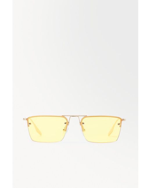 COS Yellow Die Rahmenlose Sonnenbrille