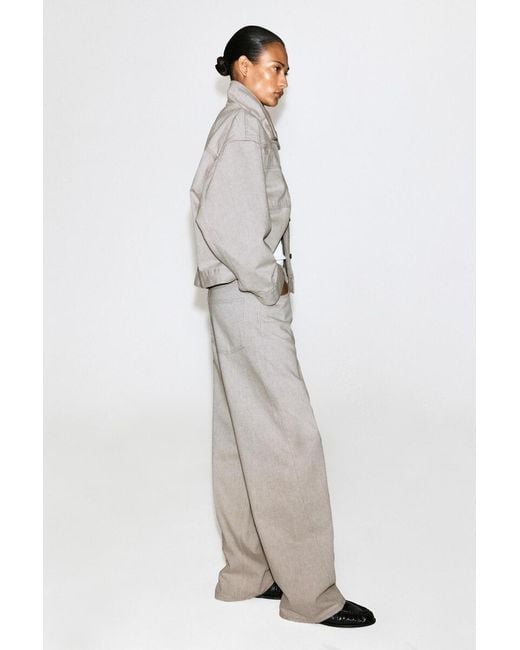 COS Natural Facade Straight-Leg Jeans