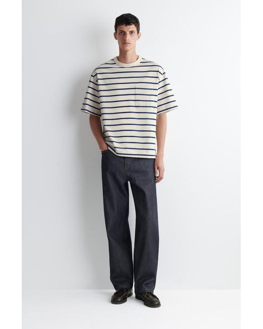 COS Gray Oversized Heavyweight T-Shirt for men