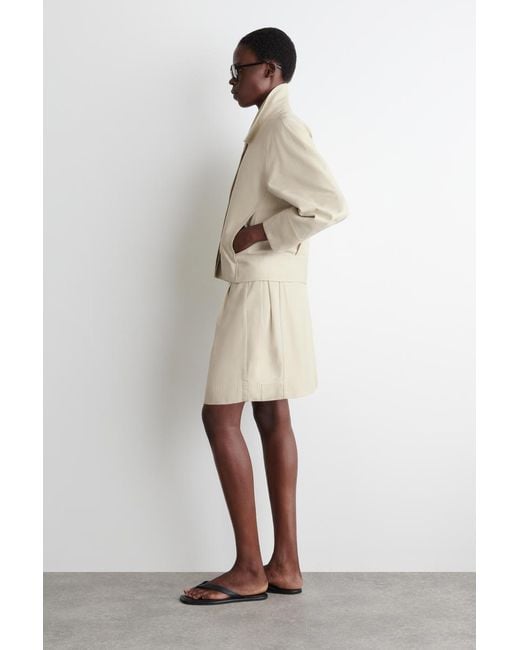 COS Natural Rounded Cotton Jacket