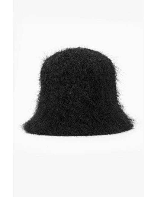 COS Mohair Bucket Hat in Black Lyst