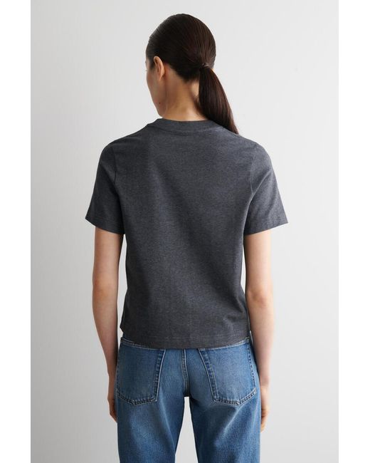 COS Blue Clean Cut T-Shirt