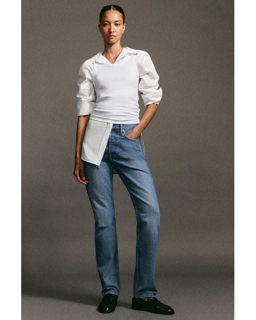 COS Blue Pipeline Slim-Leg Jeans