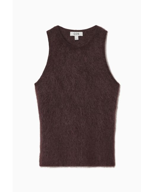 COS Purple Knitted Mohair Vest