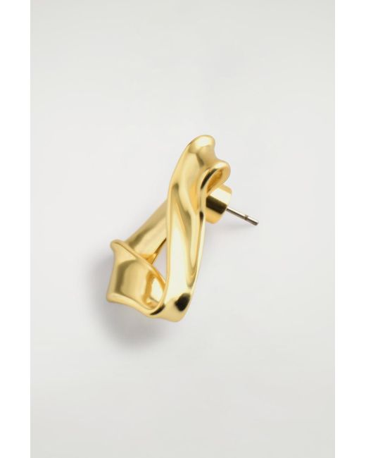 Puces D'Oreilles Façon Ruban Torsadé COS en coloris Multicolor