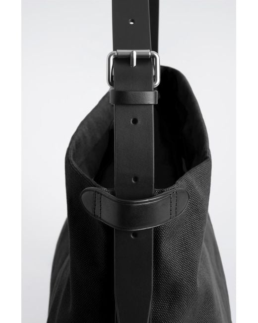 COS Utility Messenger Bag in Black for Men | Lyst