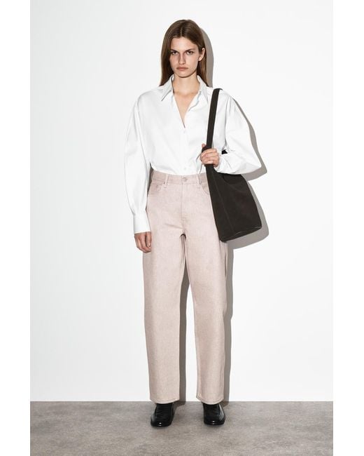 COS Natural Bay Jeans Mit Barrel-Bein