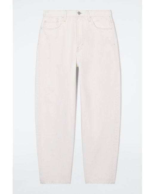 COS White Arch Tapered Jeans