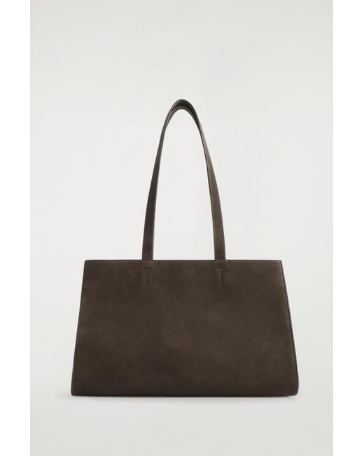 COS Brown Gallery Tote Bag