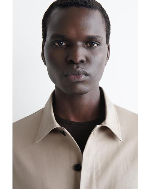COS Natural Relaxed Cotton-Linen Overshirt for men