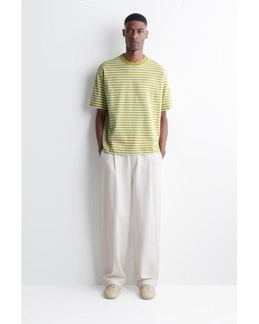 COS Green Relaxed Lightweight Cotton T-Shirt for men
