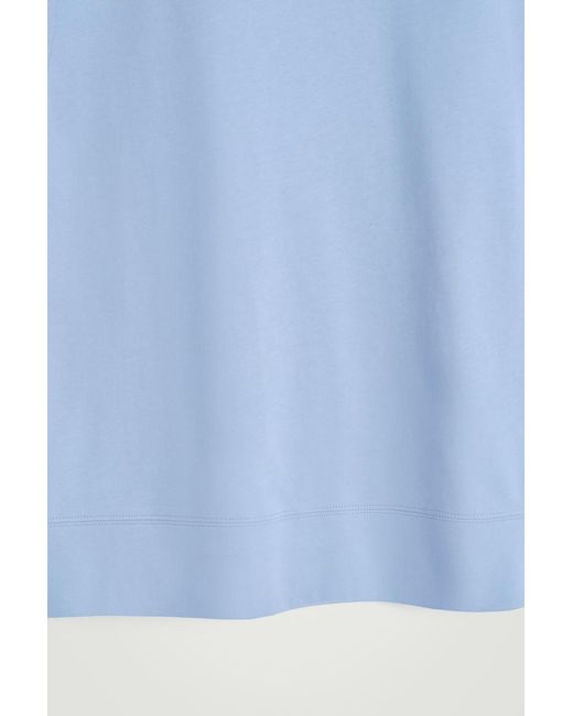 COS Blue Relaxed Cotton-Crepe Tank Top for men