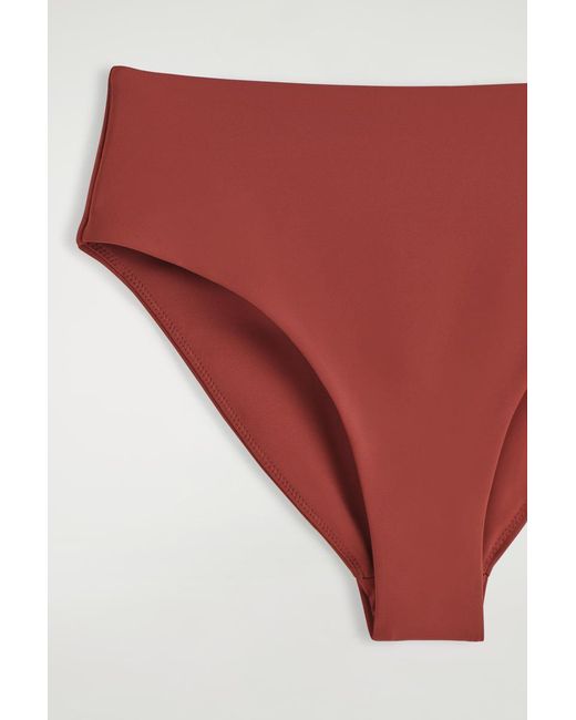 COS Red High-waisted Bikini Briefs