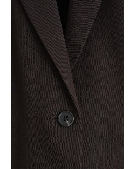 COS Black Merino Wool-Blend Blazer