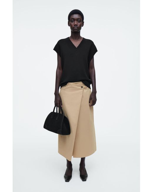 Pure Cotton Asymmetrical Skirt
