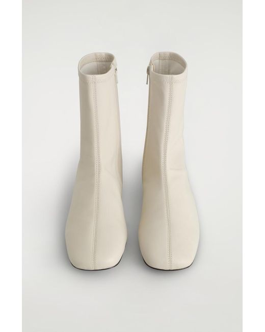 COS Natural Leather Sock Boots