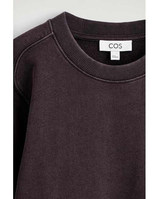 COS Black Cotton Sweatshirt