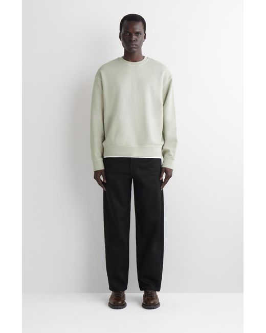 COS White Washed-Cotton Sweatshirt for men