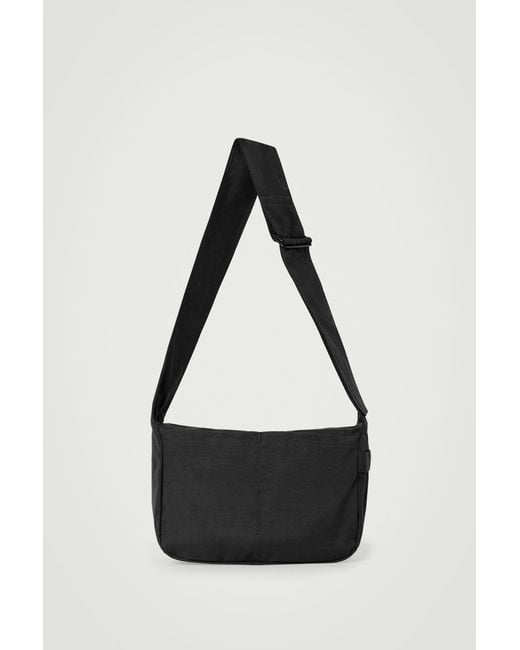 COS Black Mini Slouchy Crossbody Bag for men