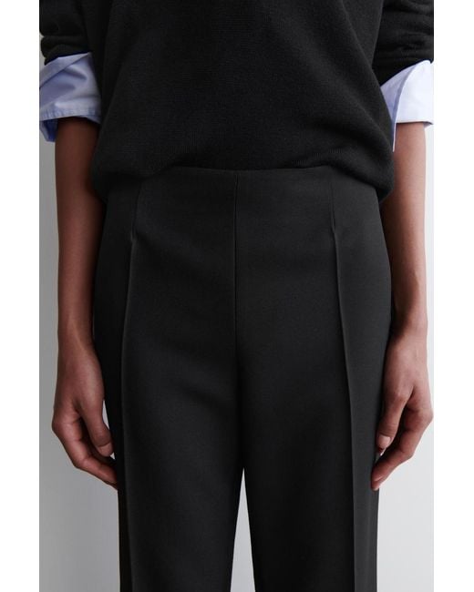 COS Black Tailored Wool-Blend Pants