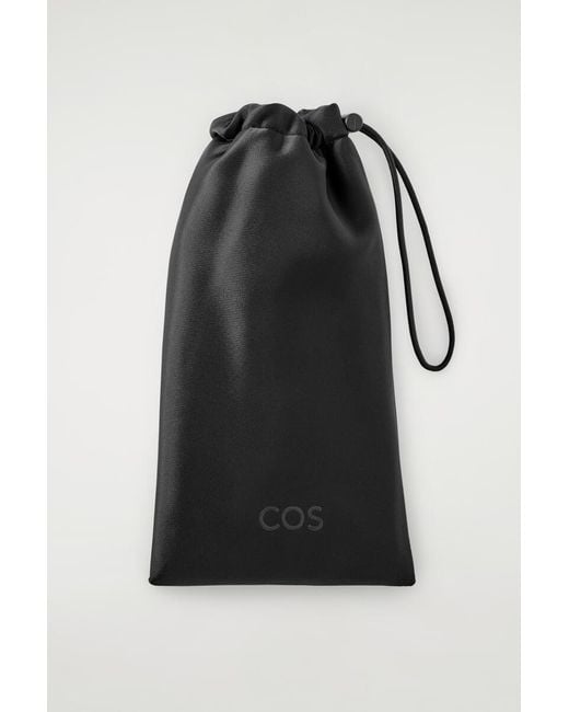 COS Black Oversized Aviator Sunglasses