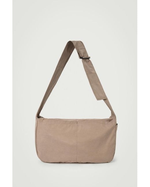 COS Natural Slouchy Water-Repellent Crossbody Bag for men