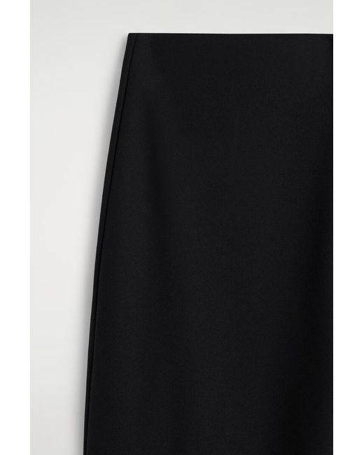COS Black Cropped Straight-Leg Trousers