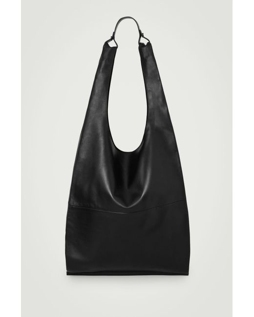 COS Black Slouchy Tote - Leather for men