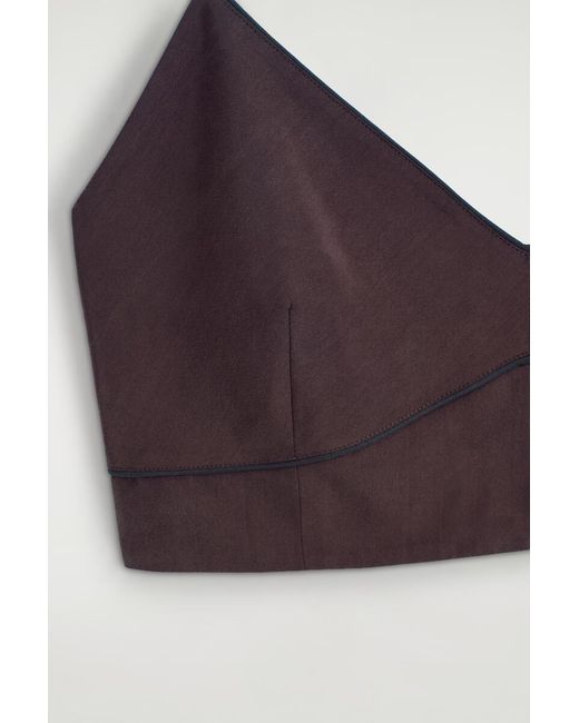 COS Brown Silk Bralette