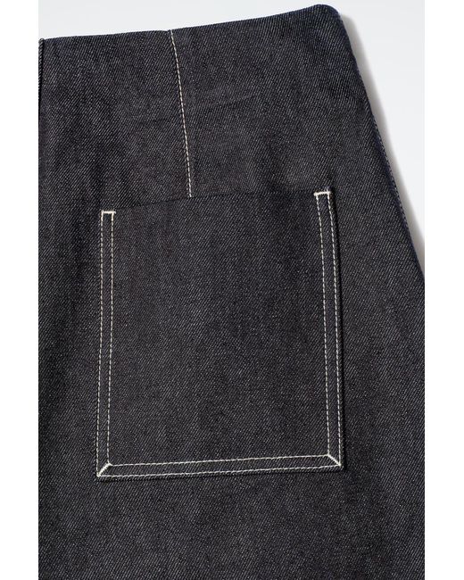 COS Gray Denim Barrel-Leg Jeans